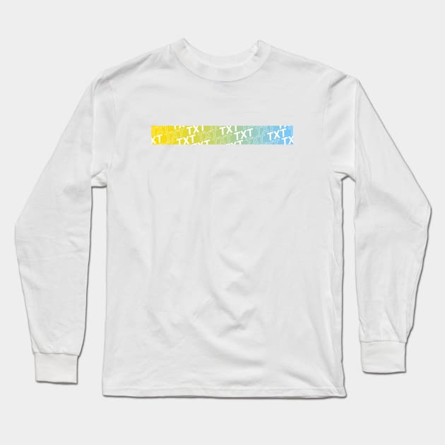 TXT Gradient Stripe Long Sleeve T-Shirt by CYPHERDesign